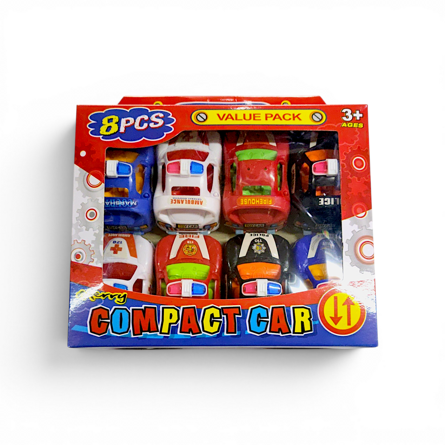 Set carros police RACING 8 und.