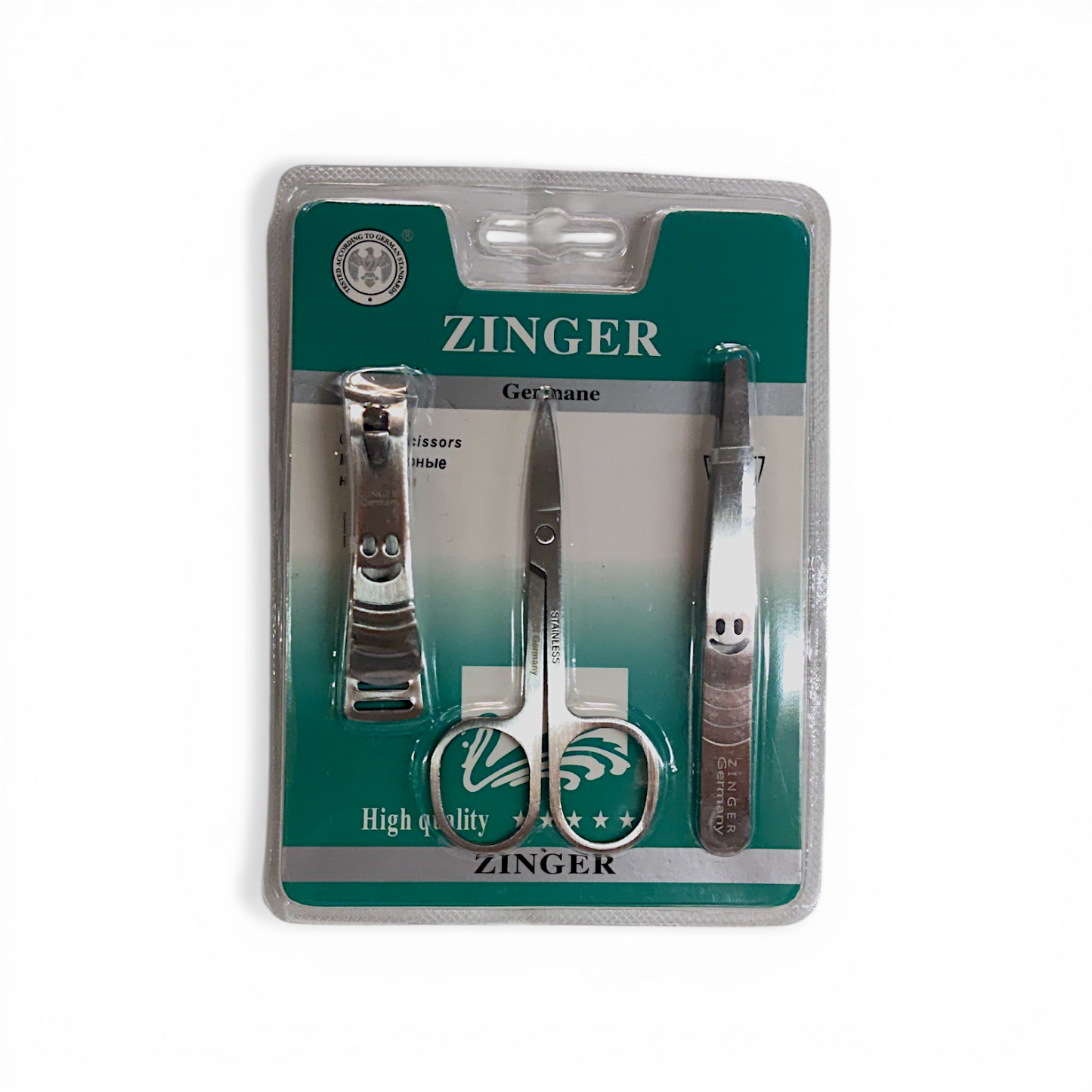 Set cortauñas + tijera + pinza ZINGER