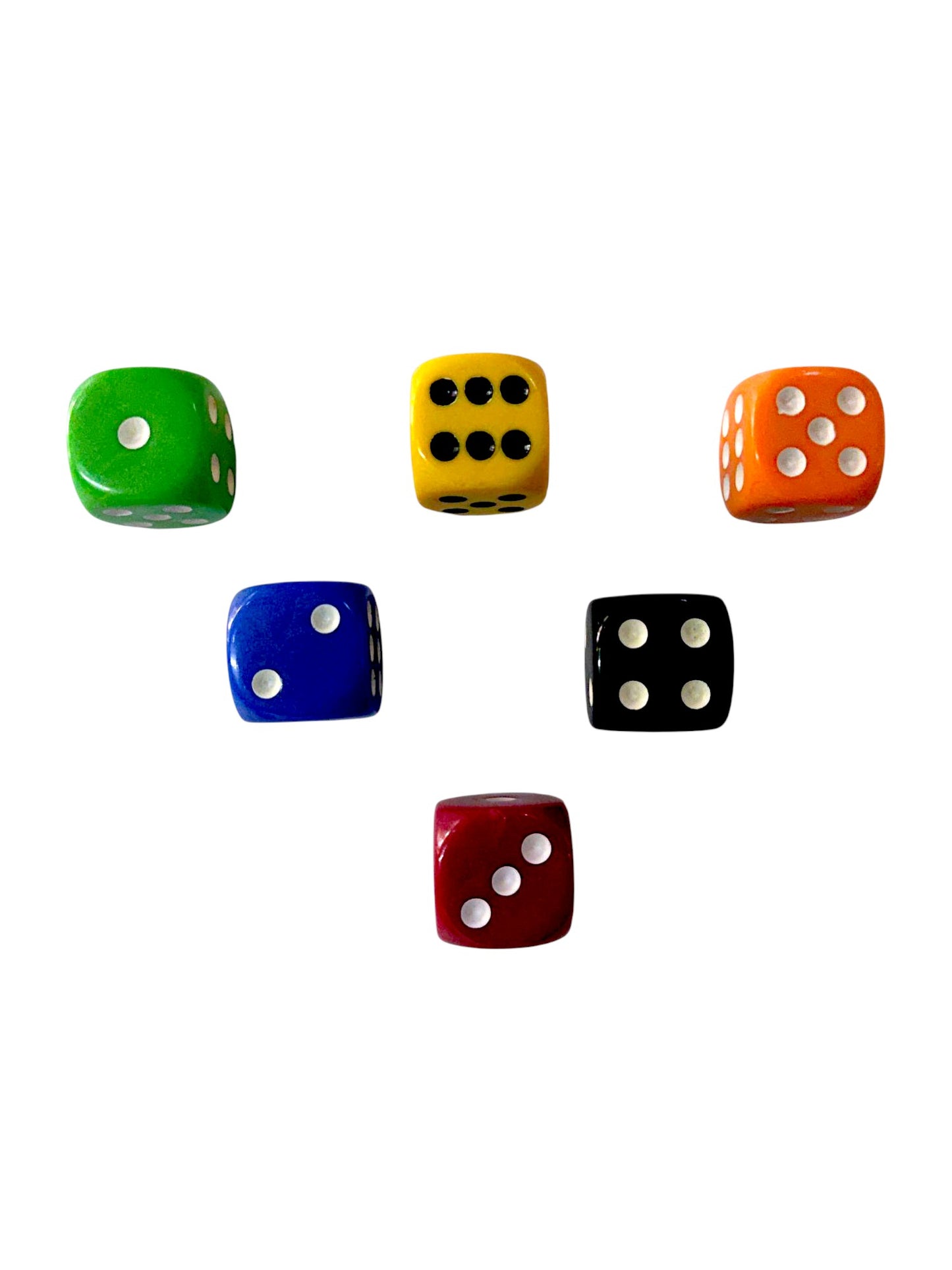 Dados grandes colores 12 unidades.