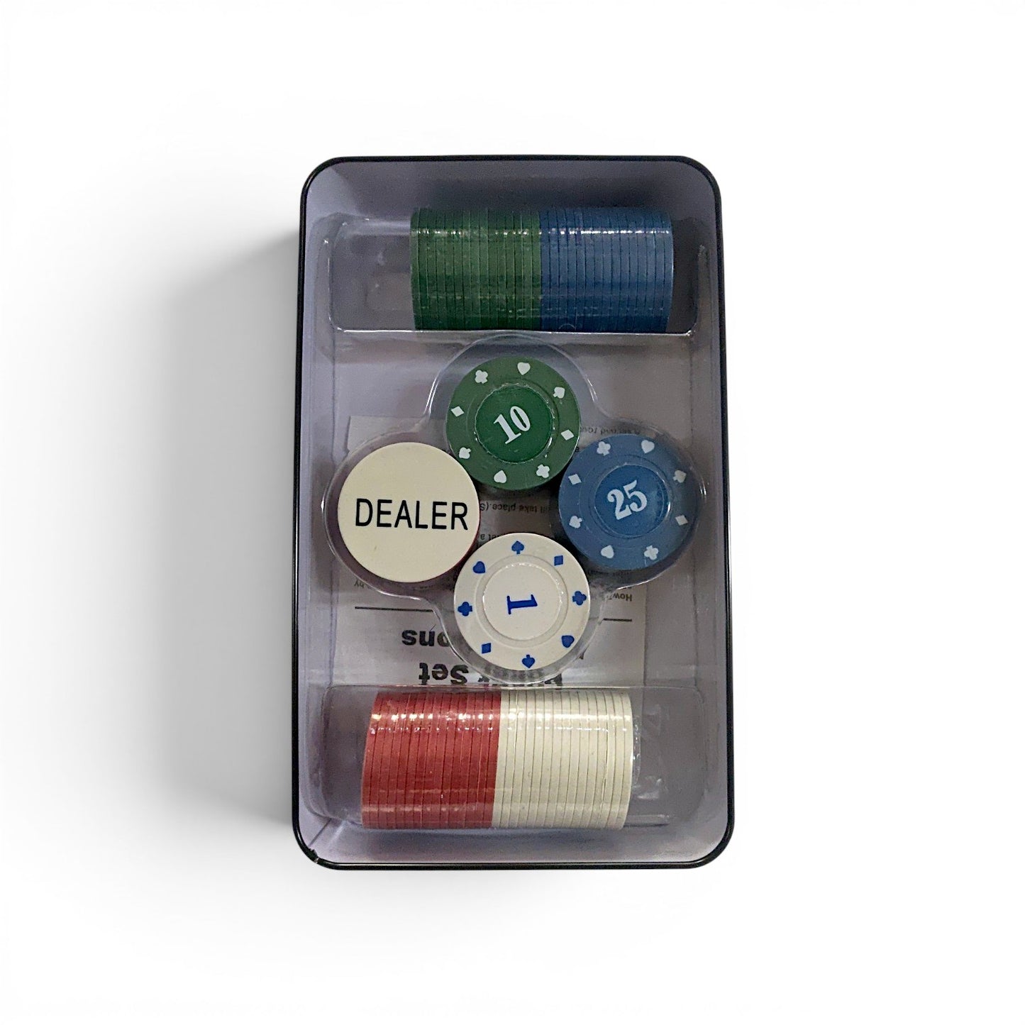 Juego de poker professional POKER CHIPS 100 fichas.