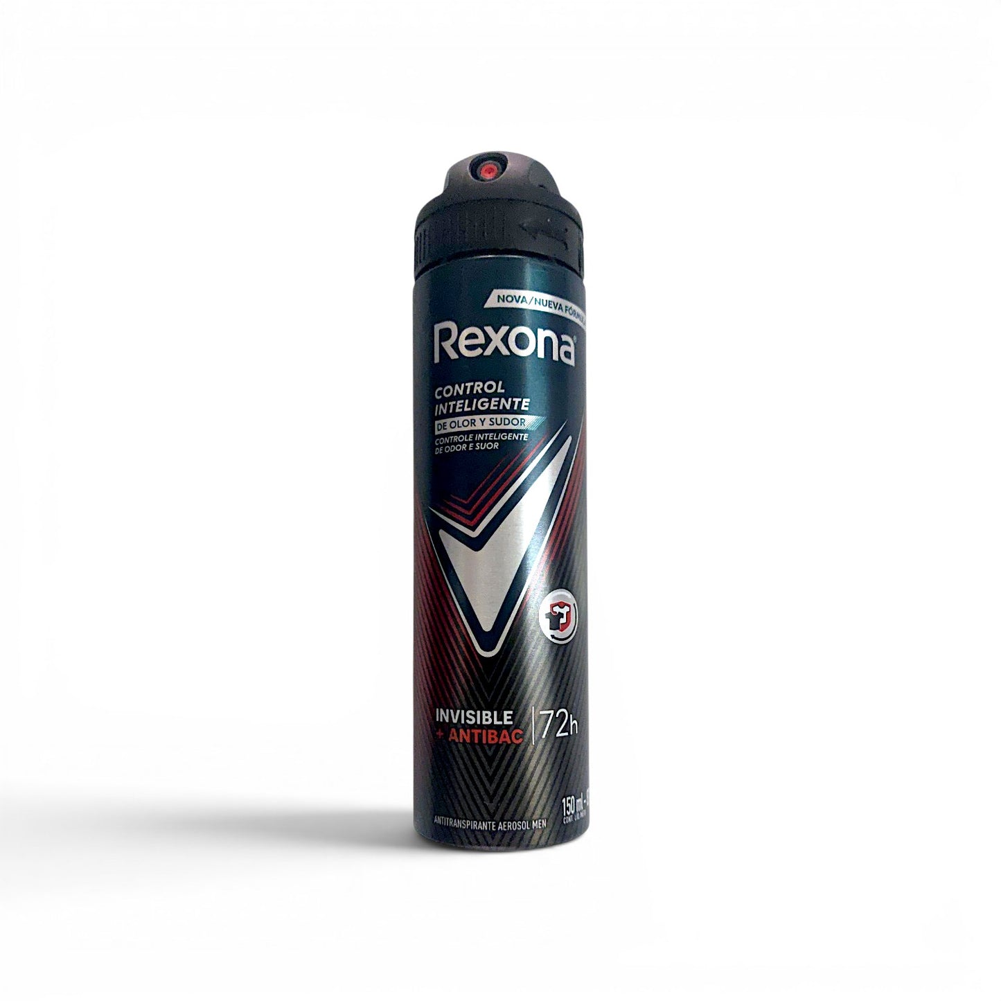 Desodorante corporal invisible + antibac 72h REXONA 150 ml.