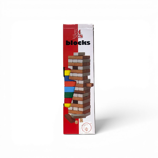 Jenga fichas de color BLOCKS 54 piezas