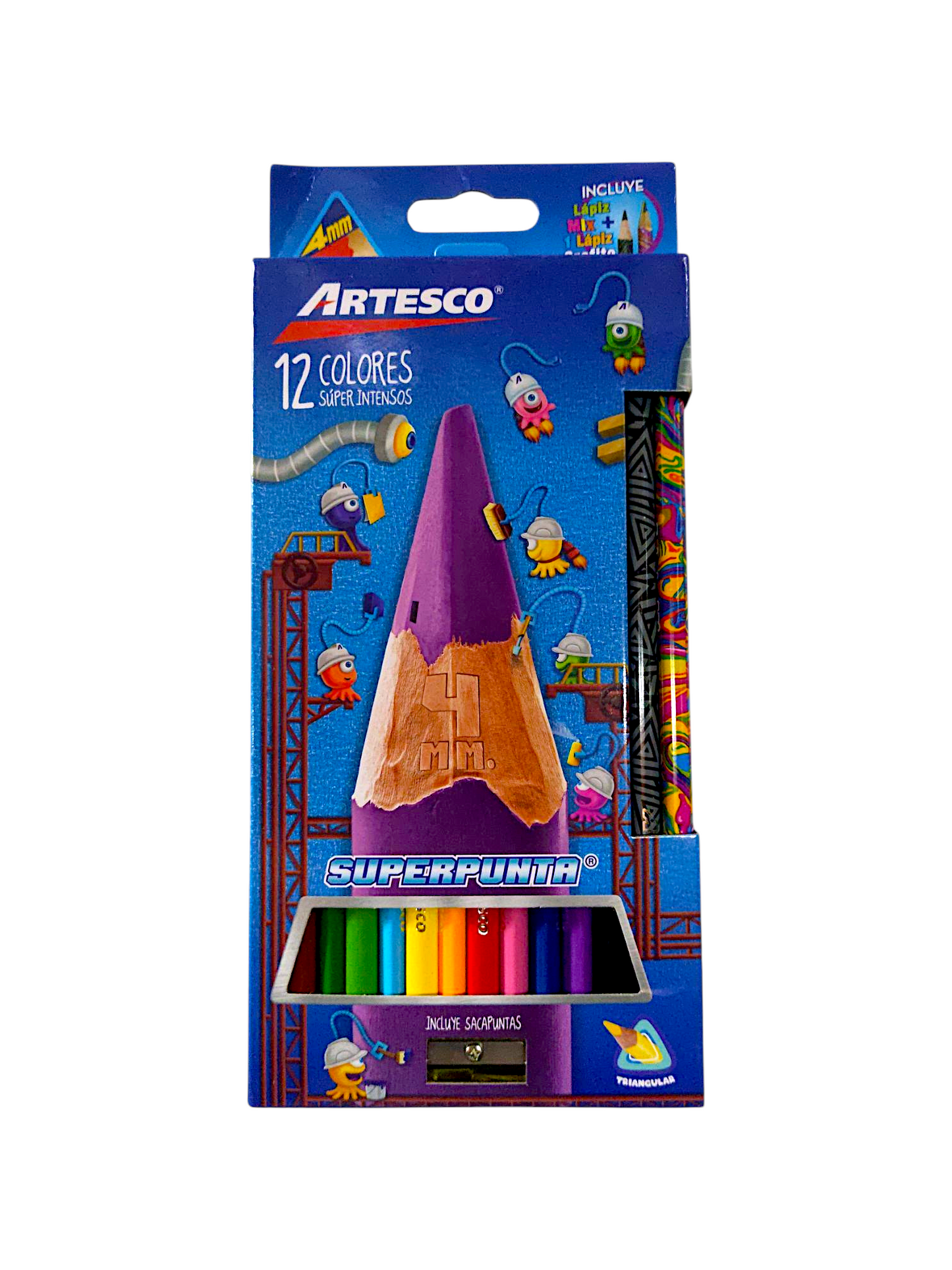 Colores triangulares ARTESCO 12 unid.