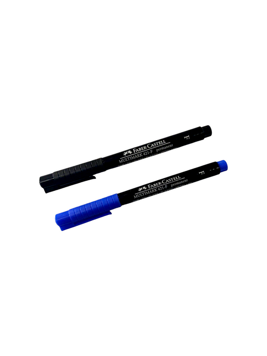 Plumón permanente delgado FABER CASTELL Multimark 421-F 1 UND.