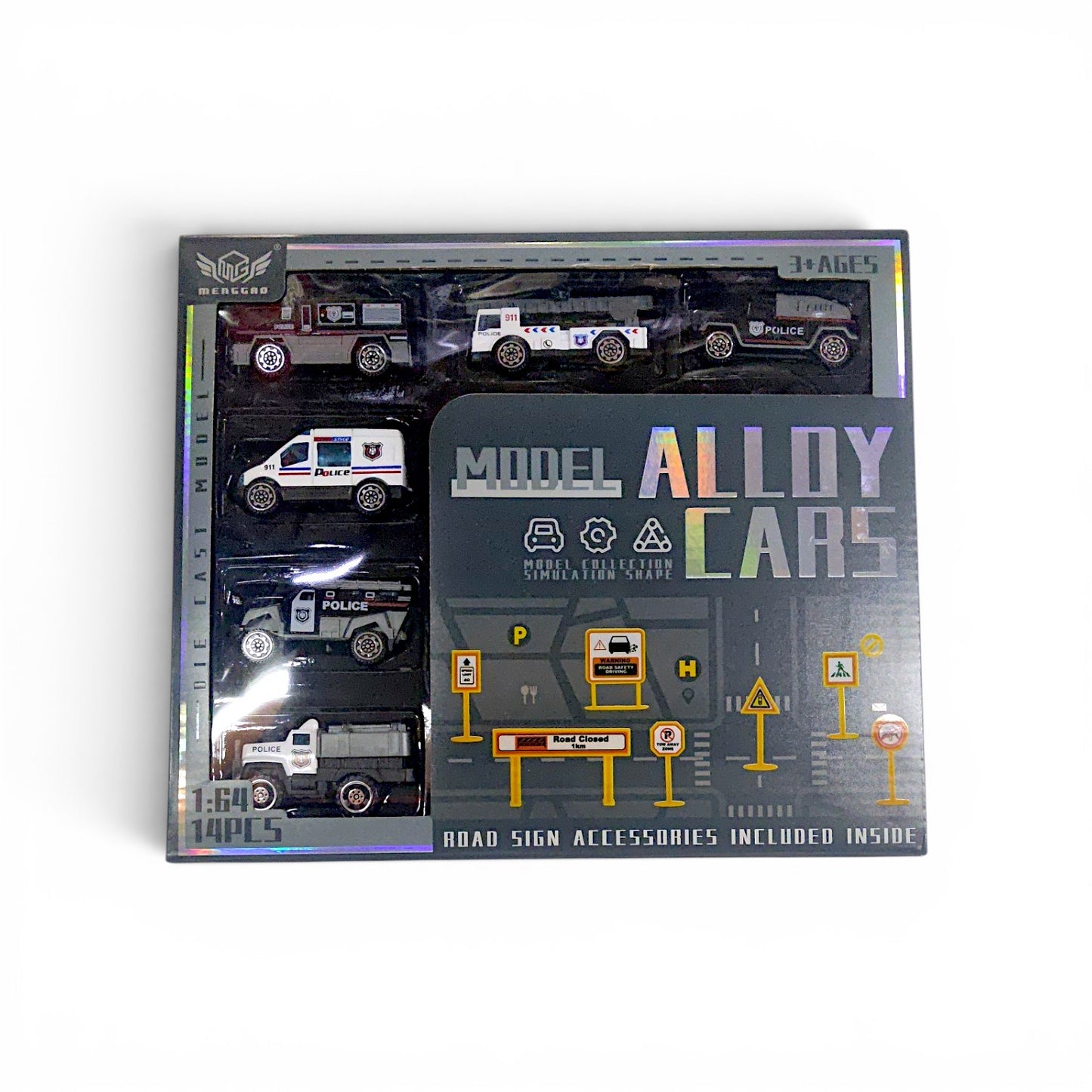 Set carros policía ALLOY CARS.