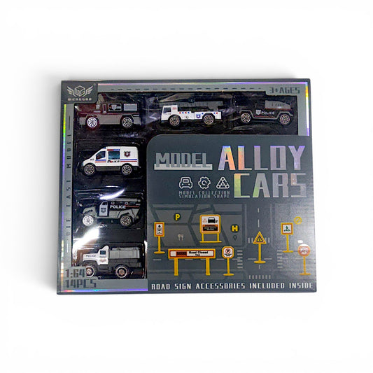 Set carros policía ALLOY CARS.