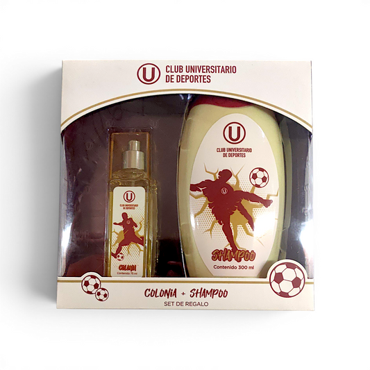 Set colonia + shampoo UNIVERSITARIO DE DEPORTES.
