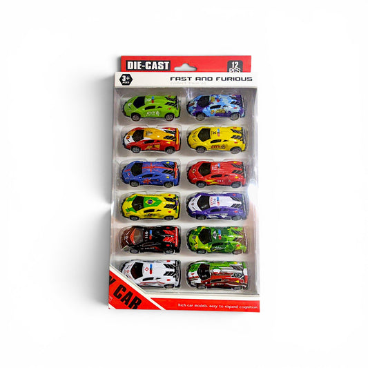 Set carros DIE CAST 12 und.