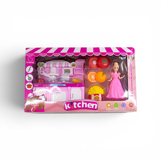 Set de cocina + muñeca COOKING MASTER.