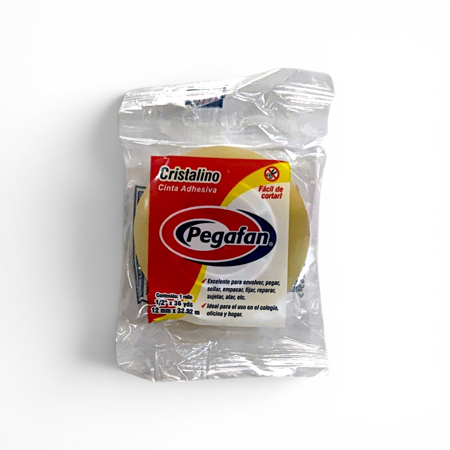 Cinta adhesiva PEGAFAN 12 mm x 32.92 m.