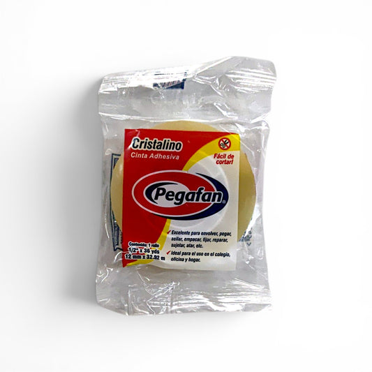 Cinta adhesiva PEGAFAN 12 mm x 32.92 m.