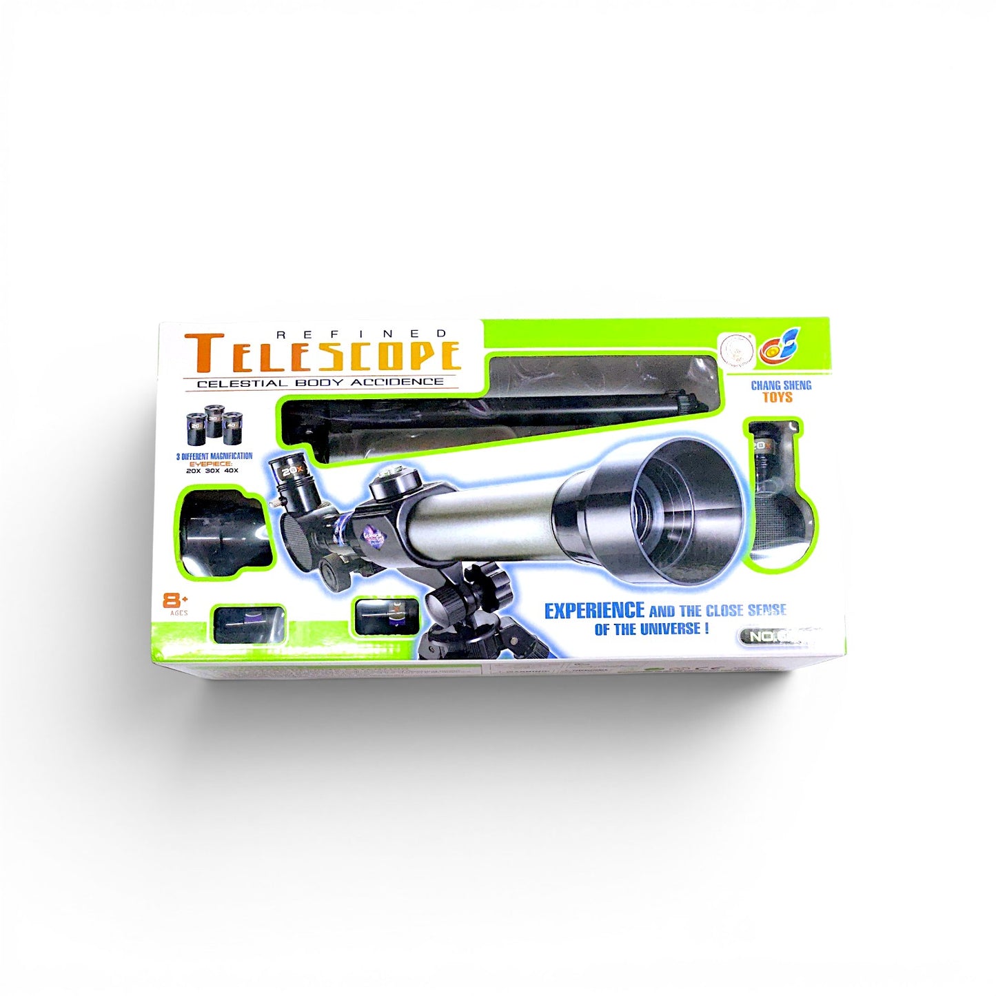 Telescopio 3x niveles de aumento CHANG SHENG TOYS.
