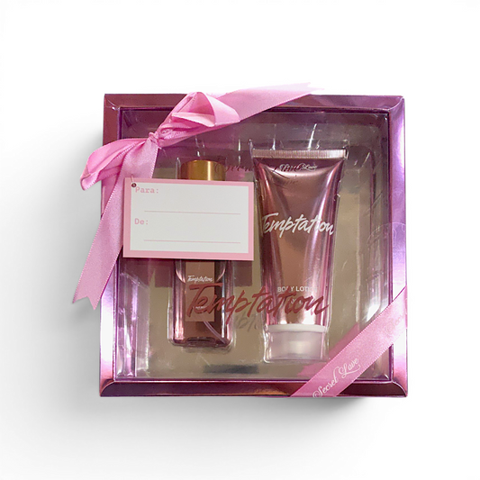 Set colonia + crema corporal temptation SECRET LOVE.