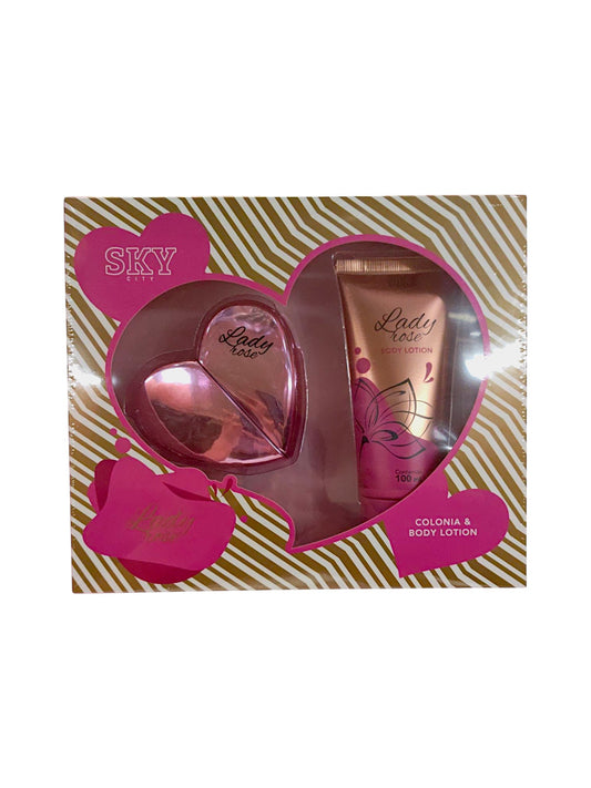 Set colonia + body lotion lady sweet SKY CITY.