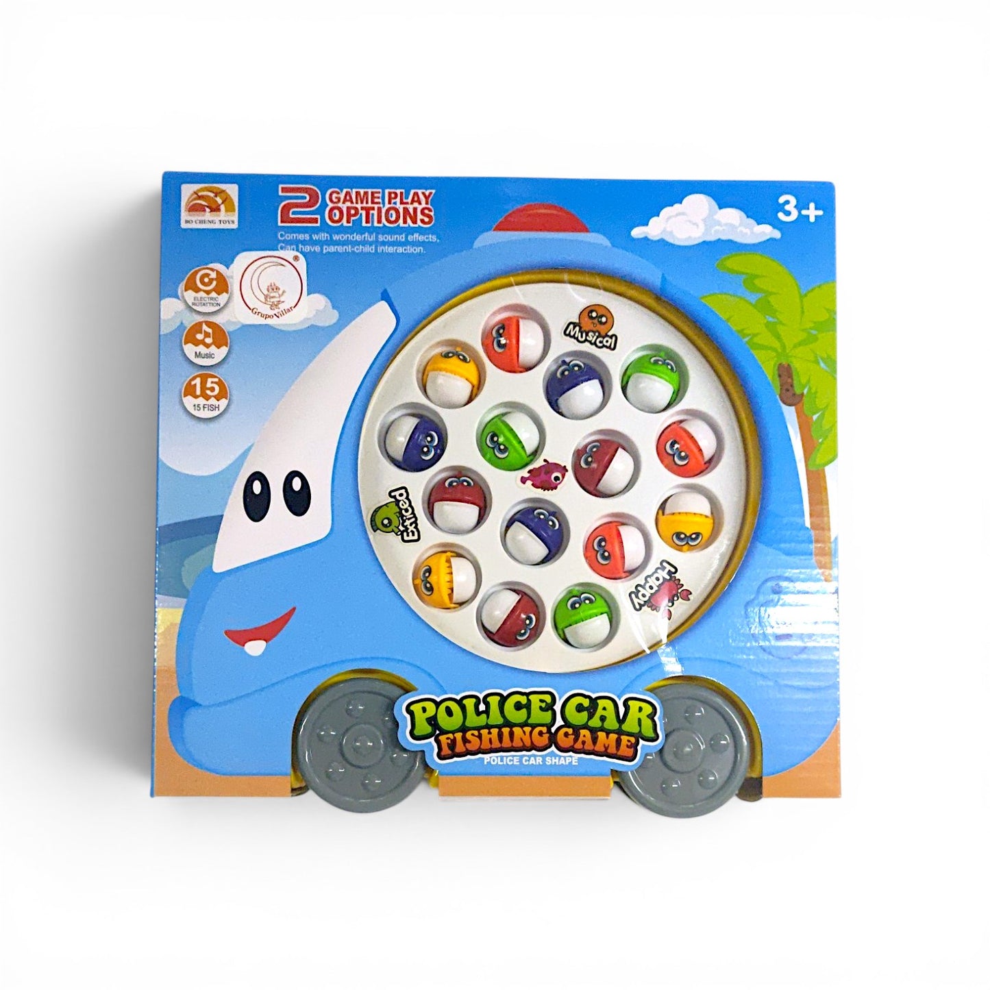 Juego de pesca musical police car BO CHENG TOYS.