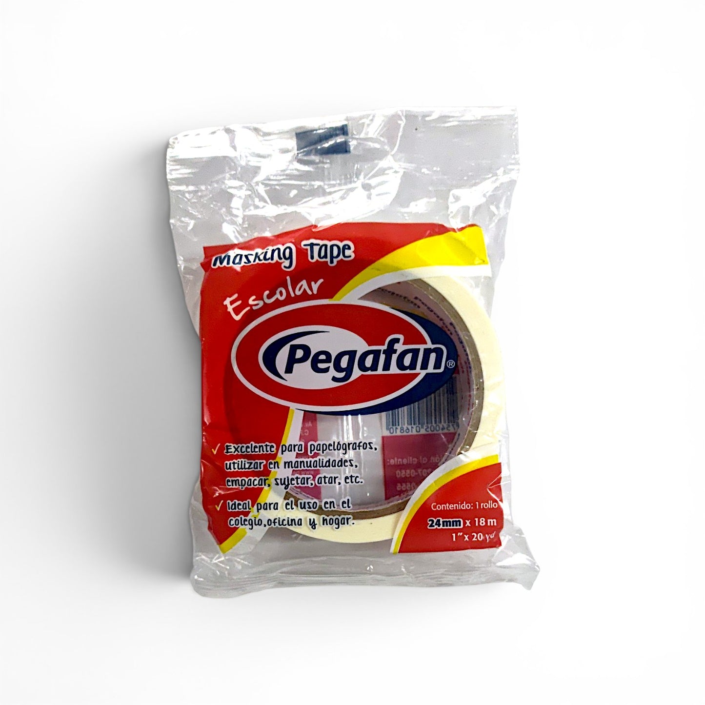 Cinta masking tape PEGAFAN 24 mm x 18 m.