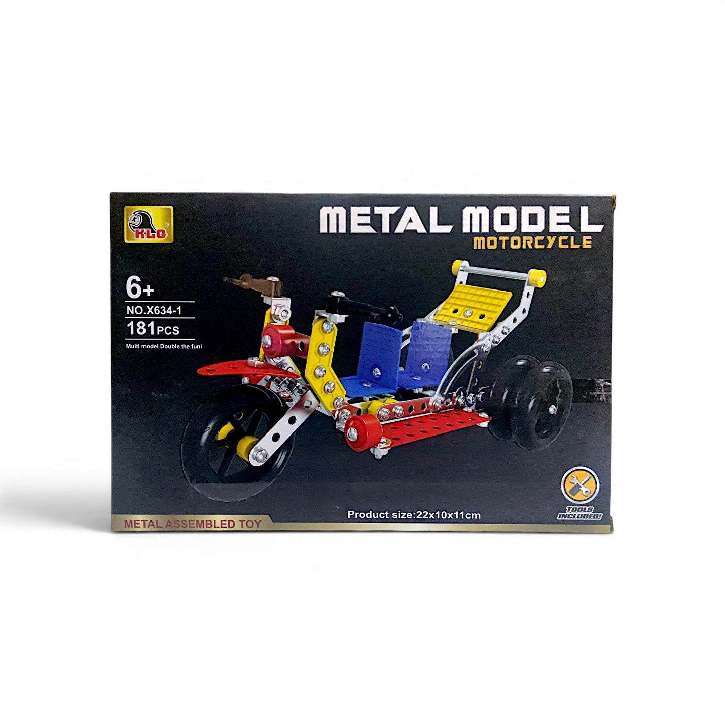 Set de construcción mecano motorcycle METAL MODEL 181 piezas.