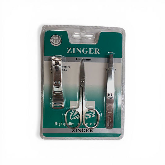 Set cortauñas + tijera + pinza ZINGER