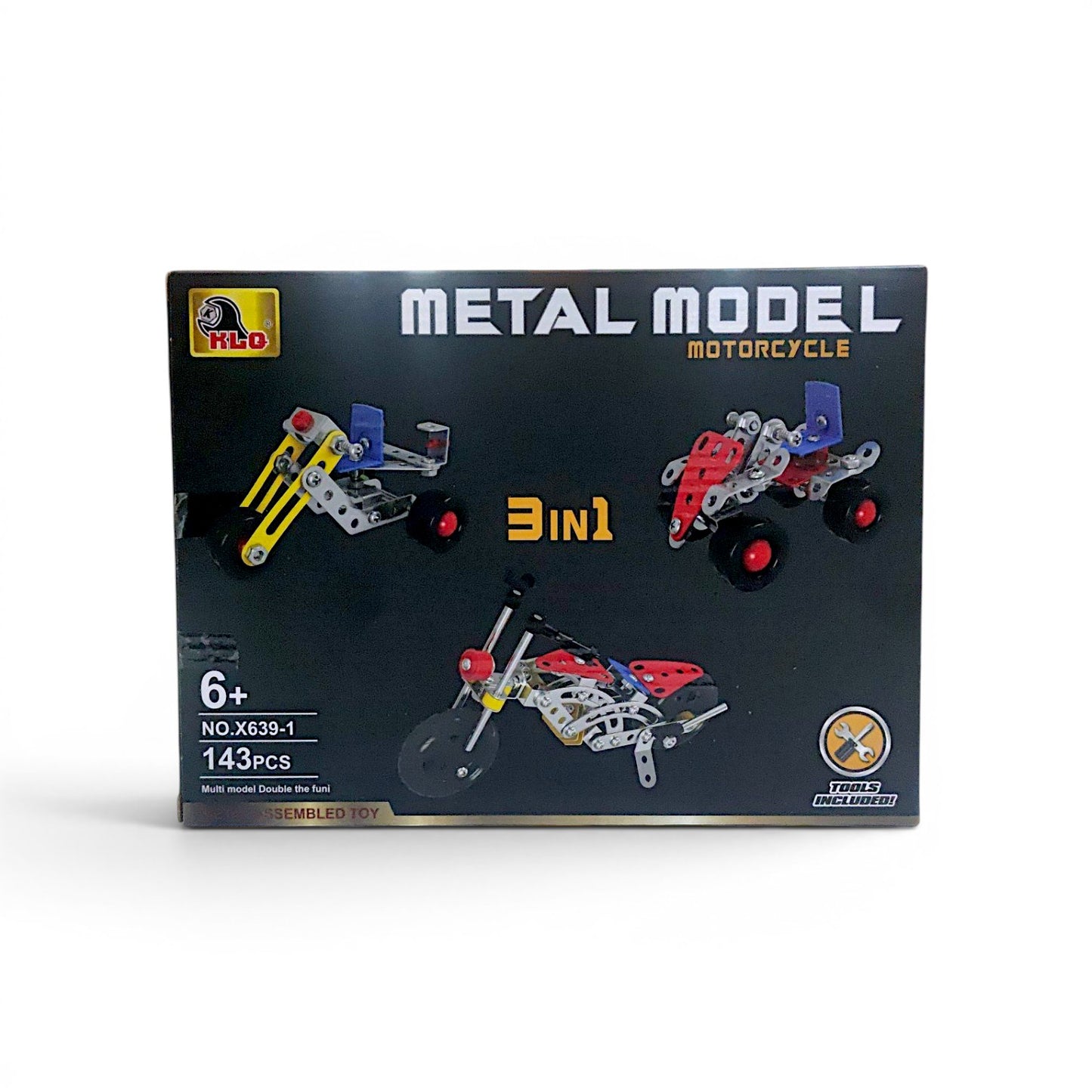 Set de construcción mecano motorcycle METAL MODEL 143 piezas.