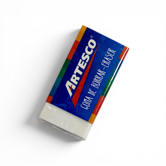 Borrador blanco chico ARTESCO 1 unidad.