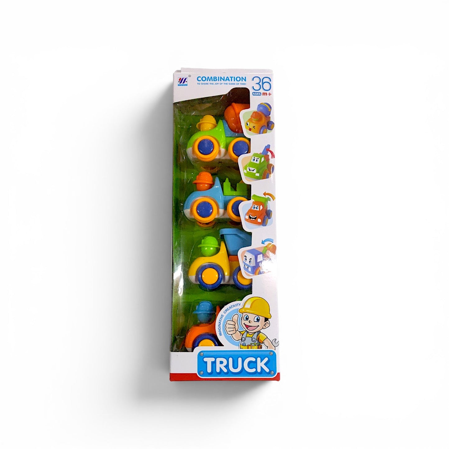 Set de carros TRUCK COMBINATION 4 unidades.