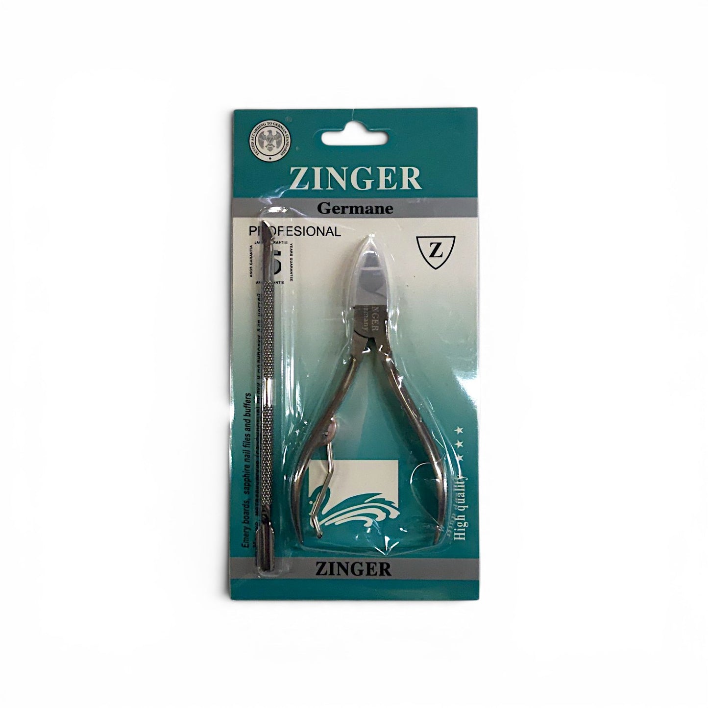 Alicate para uñas del pie + empujador ZINGER.