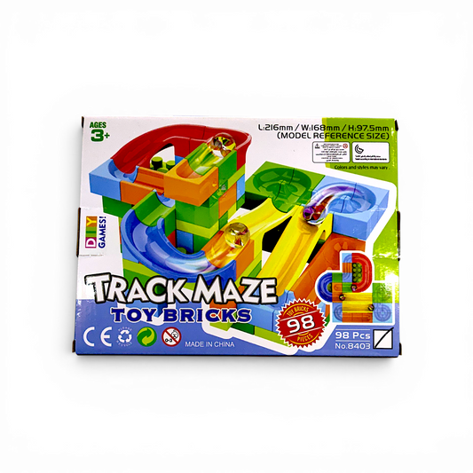 Juego de toboganes track maze DIY GAMES 98 piezas.