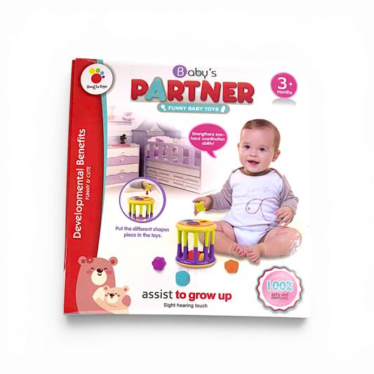 Cilindro de encaje y sonaja baby partner ZHENG HE TOYS.