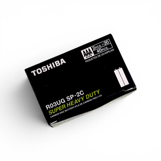 Caja pilas AAA TOSHIBA 40 unidades.