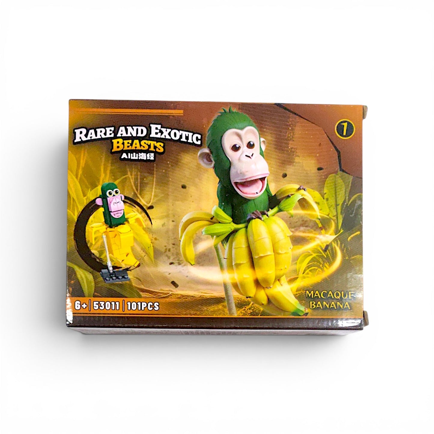 Armable macaque banana RARE AND EXOTIC BEASTS 101 piezas.