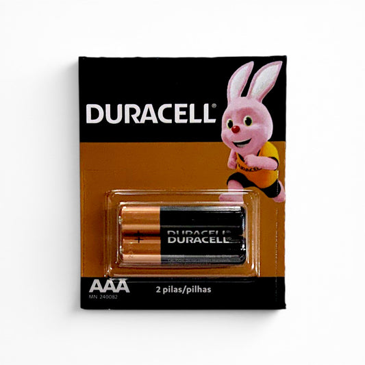 Pilas alcalinas DURACELL AAA 2 unidades.