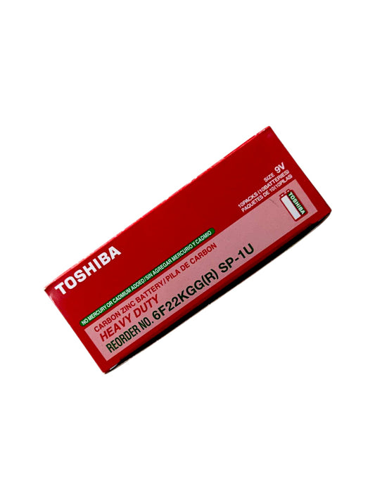 Caja de baterías 9V TOSHIBA 10 unidades.