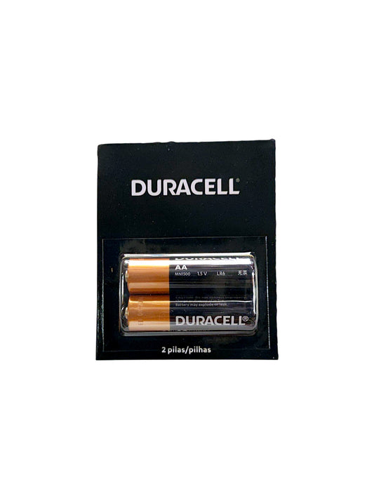 Pilas alcalinas DURACELL AA 2 unidades.
