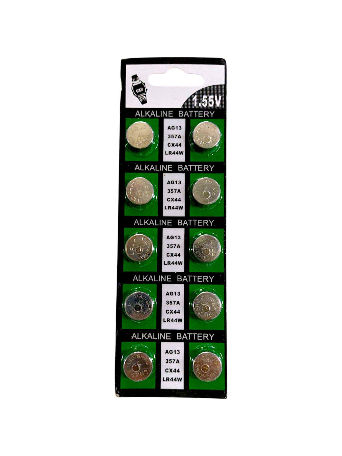 Pilas compatibles AG13 - 357A - CX44 - LR44 12 unidades.