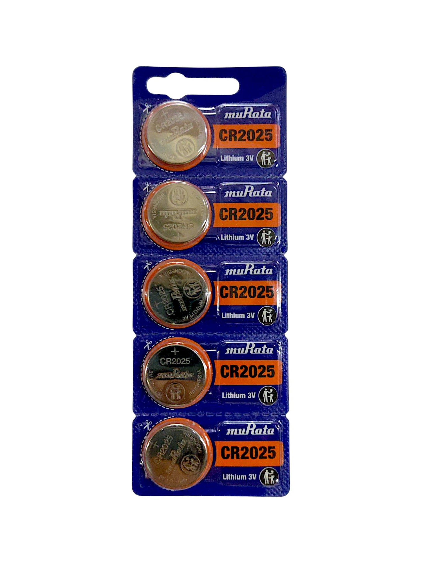 Pilas CR-2025 MURATA 5 unidades.