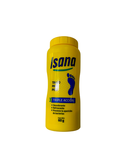 Talco para pies ISANA 60 GR.