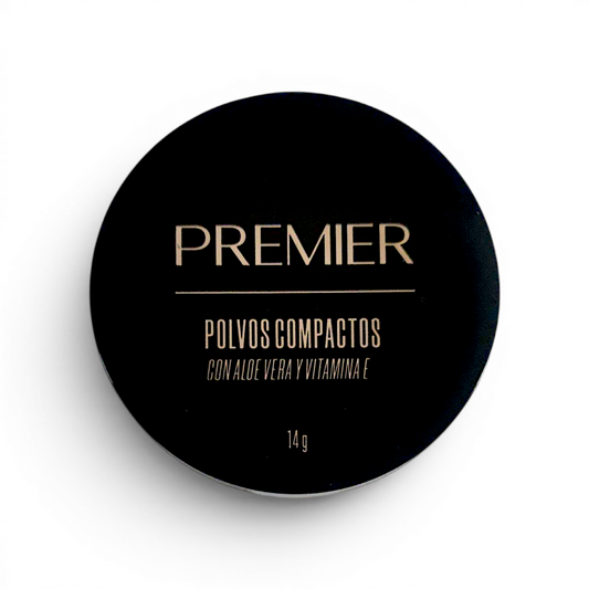 Polvo compacto PREMIER aloe vera + vitamina e 14 gr.