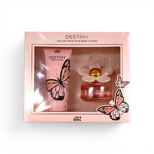 Set colonia + crema corporal destiny ME TOO.