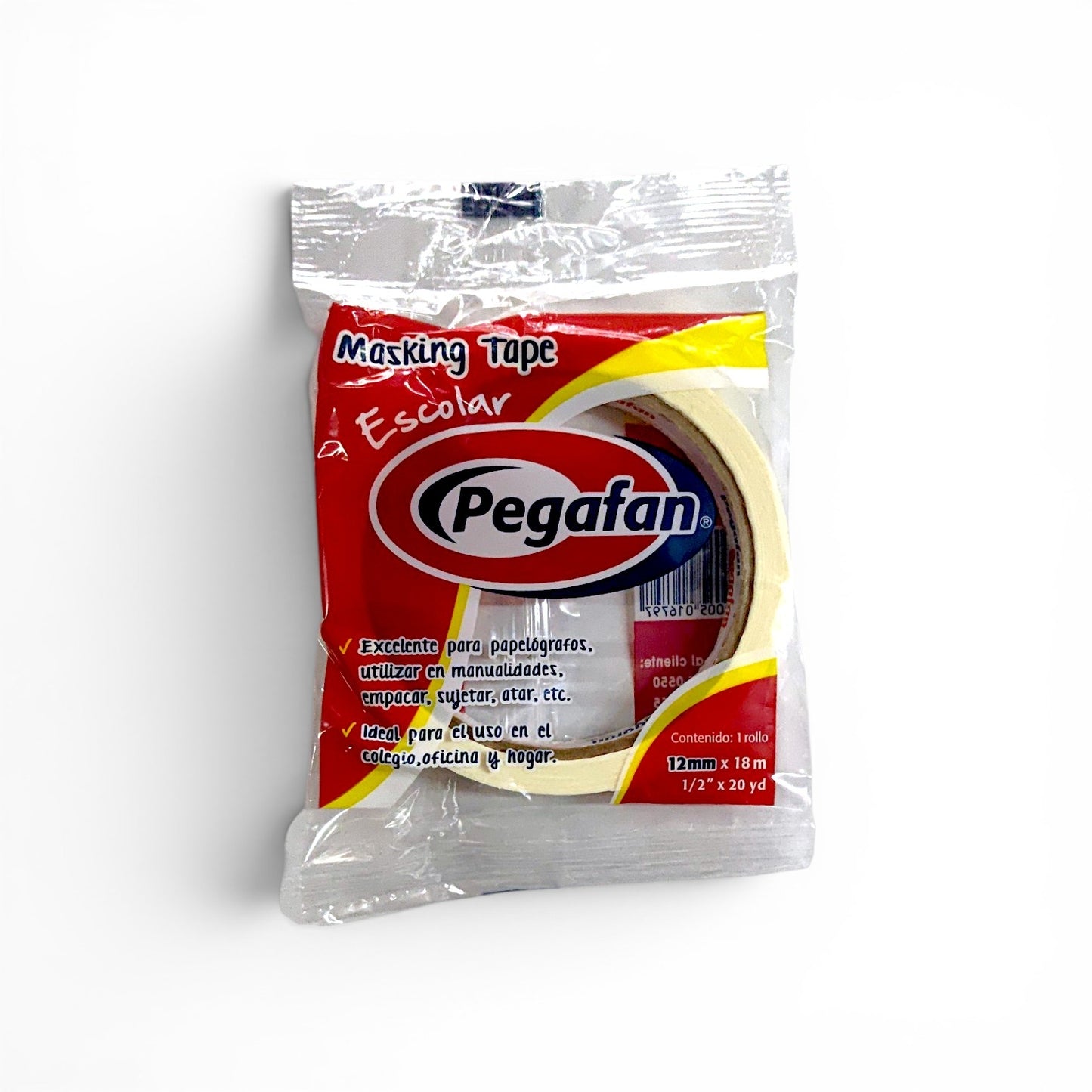 Cinta masking tape PEGAFAN 12mm x 18 m.